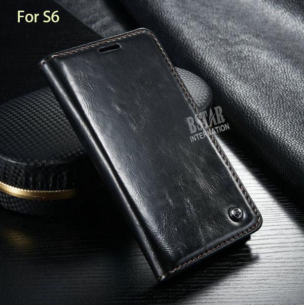 Magnet Flip Case For Samsung Galaxy S6 S6 Edge
