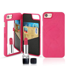 Luxury Leather Wallet with Card Slot and Mirror for iPhone 7 Plus