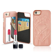 Luxury Leather Wallet with Card Slot and Mirror for iPhone 7 Plus