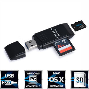 3pcs Memory Cards Reader MINI 5Gbps Super Speed USB 3.0